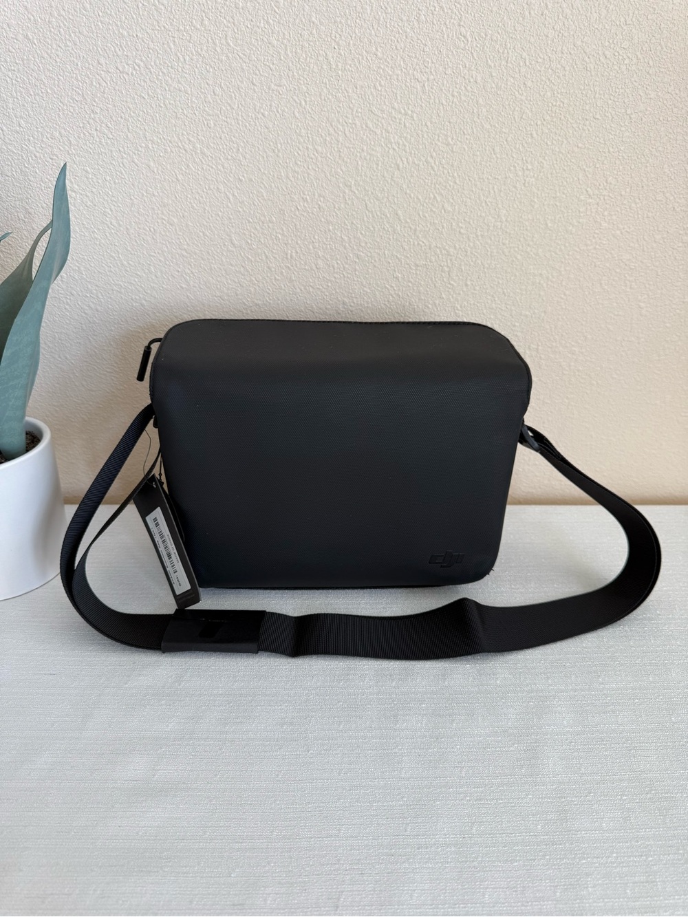 SPARK DJI Black Minimalist Messenger Tech Pouch Shoulder Bag